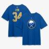 Alex Lyon Buffalo Sabres Fashion7 Authentic Stack Name & Number T-Shirt - - Front View