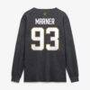 Mitch Marner Vegas Golden Knights Fashion7 Authentic Stack Name & Number Long Sleeve T-Shirt - Charcoal - Detail View