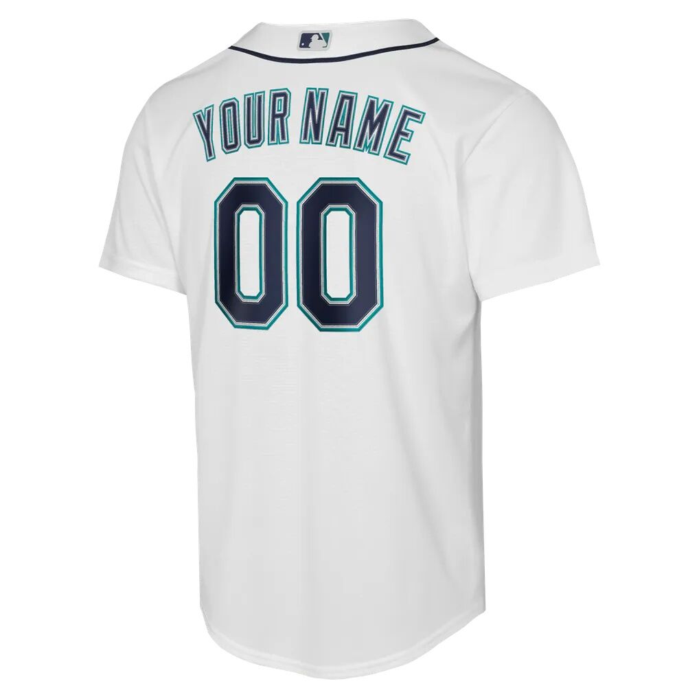 Seattle Mariners Nike Youth Home Replica Custom Jersey