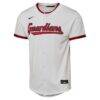 Cleveland Guardians Nike Youth Home Replica Custom Jersey - White - Side View