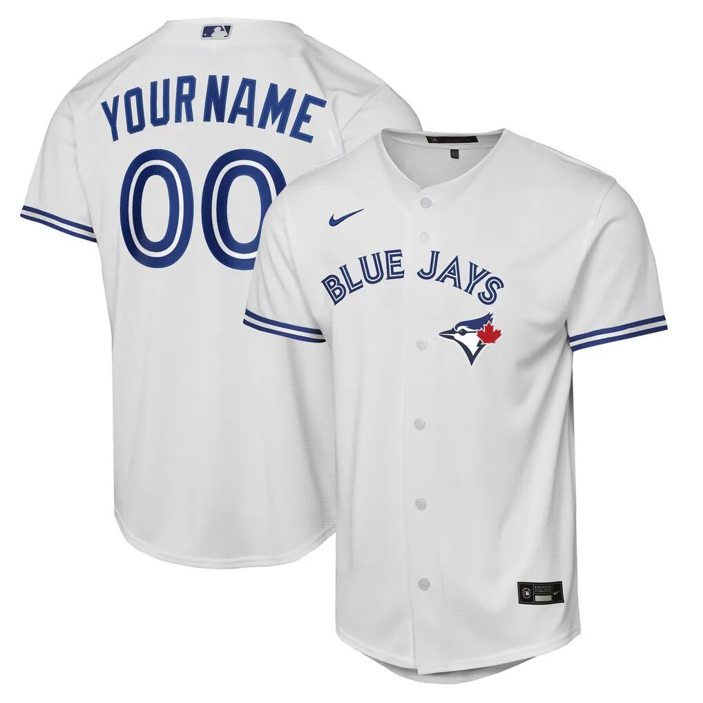 Toronto Blue Jays Nike Youth Home Replica Custom Jersey