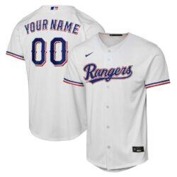 Texas Rangers Nike Youth Home Replica Custom Jersey