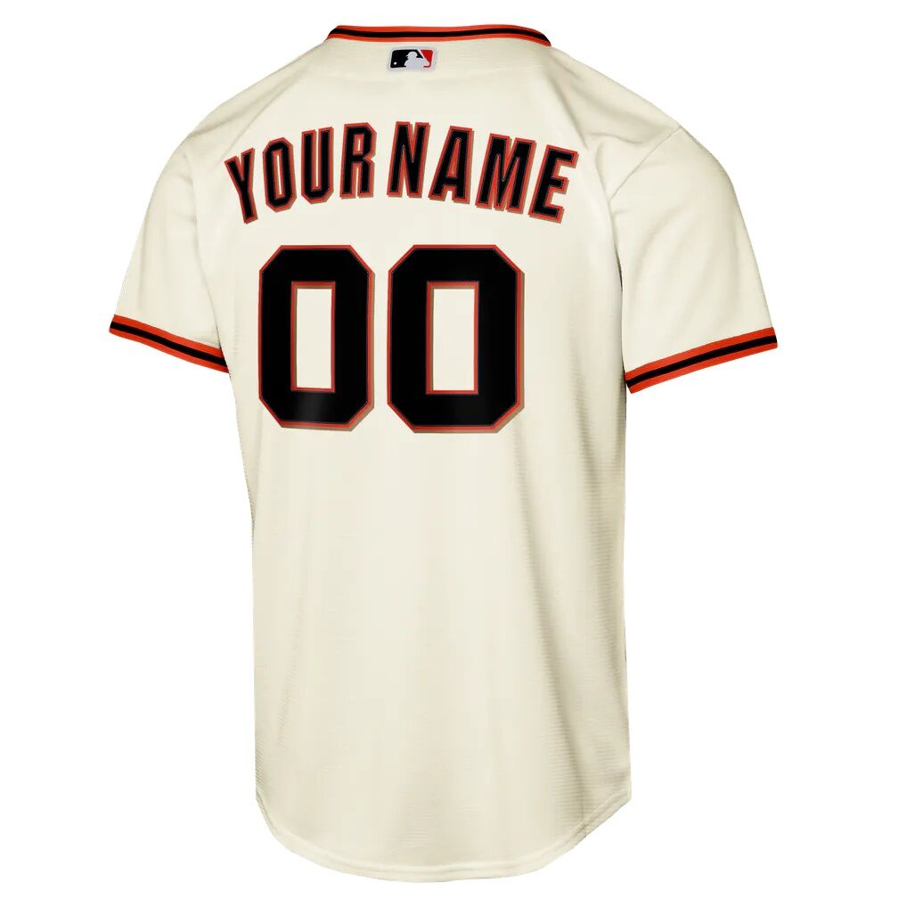 San Francisco Giants Nike Youth Home Replica Custom Jersey