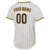 San Diego Padres Nike Youth Home Replica Custom Jersey - White - Detail View