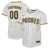 San Diego Padres Nike Youth Home Replica Custom Jersey - White - Front View