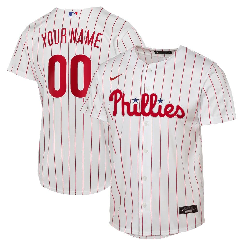 Philadelphia Phillies Nike Youth Home Replica Custom Jersey