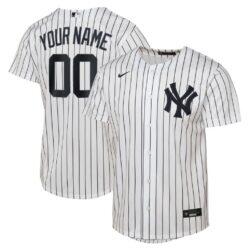 New York Yankees Nike Youth Home Replica Custom Jersey