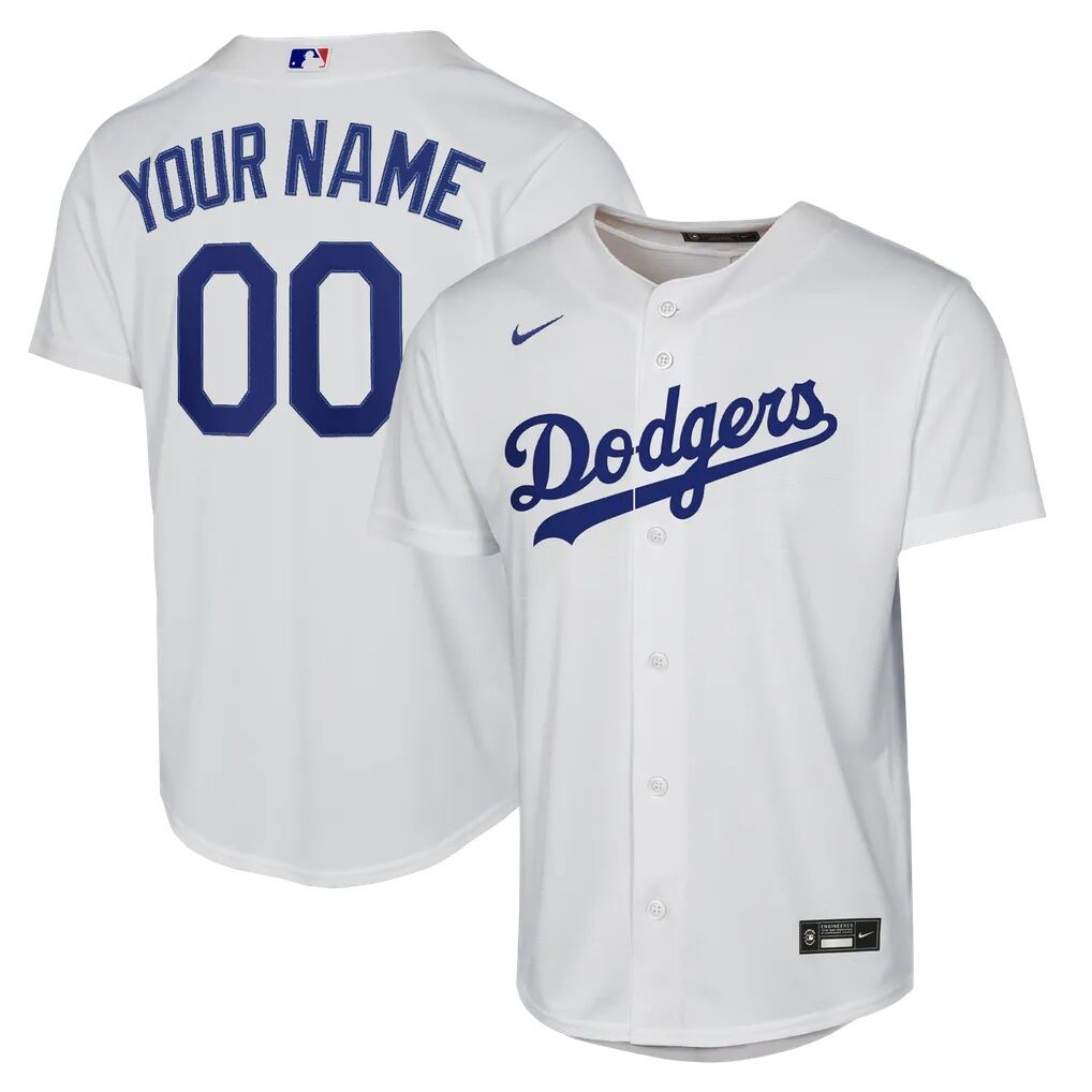 Los Angeles Dodgers Nike Youth Home Replica Custom Jersey