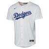 Los Angeles Dodgers Nike Youth Home Replica Custom Jersey - White - Side View