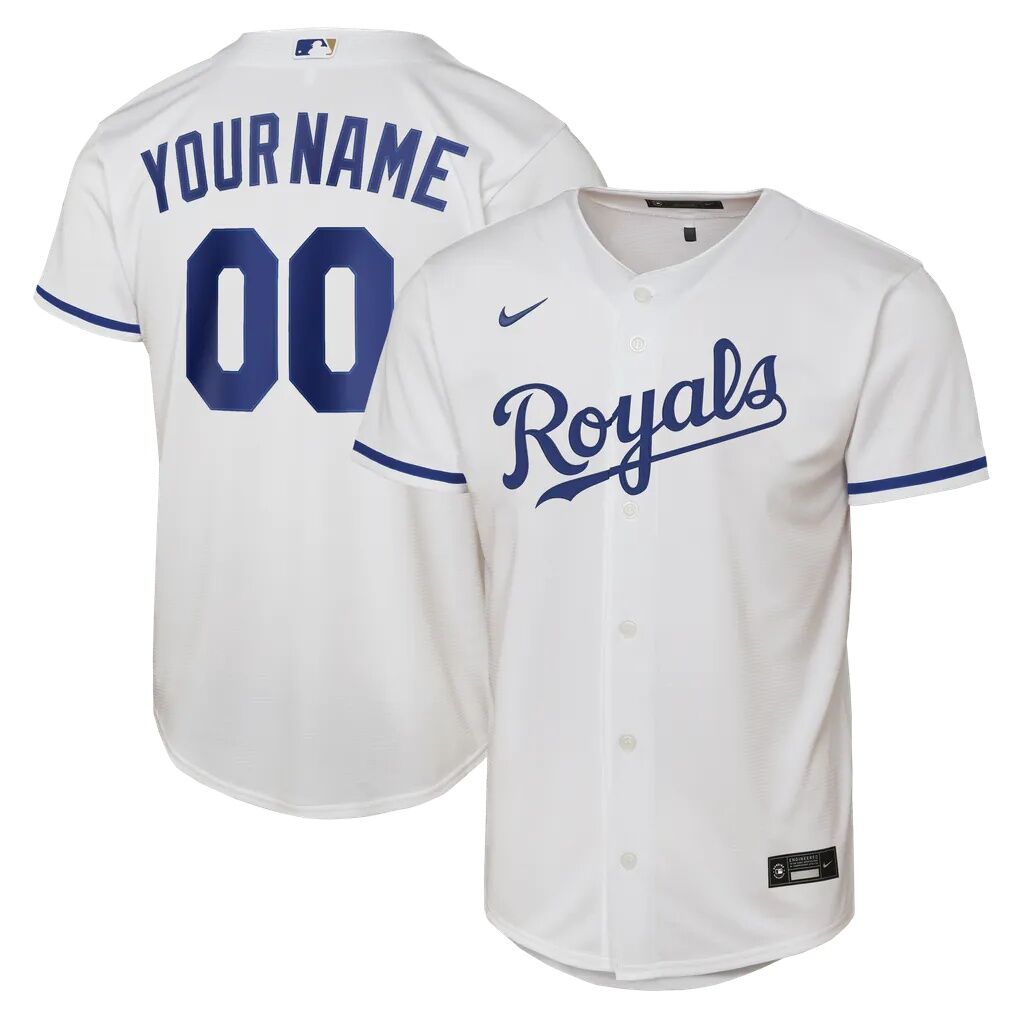 Kansas City Royals Nike Youth Home Replica Custom Jersey