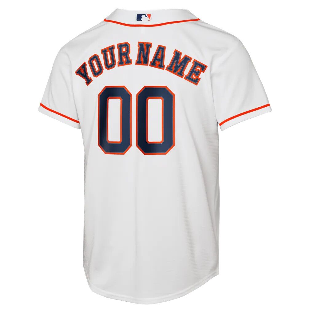 Houston Astros Nike Youth Home Replica Custom Jersey