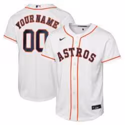 Houston Astros Nike Youth Home Replica Custom Jersey