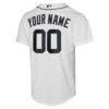 Detroit Tigers Nike Youth Home Replica Custom Jersey - White - Detail View