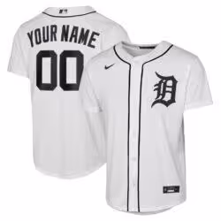 Detroit Tigers Nike Youth Home Replica Custom Jersey