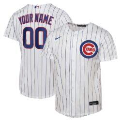 Chicago Cubs Nike Youth Home Replica Custom Jersey