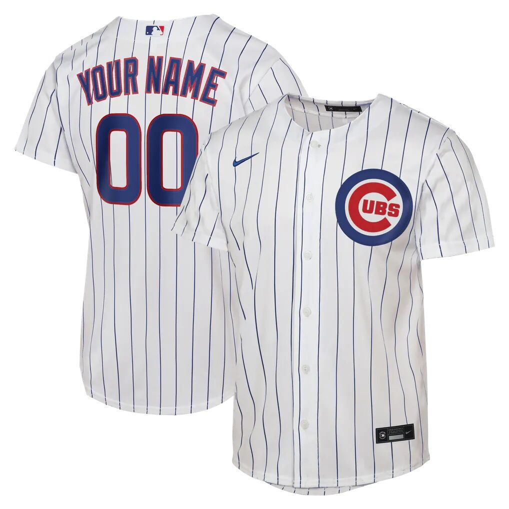 Chicago Cubs Nike Youth Home Replica Custom Jersey