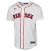Boston Red Sox Nike Youth Home Replica Custom Jersey - White - Side View
