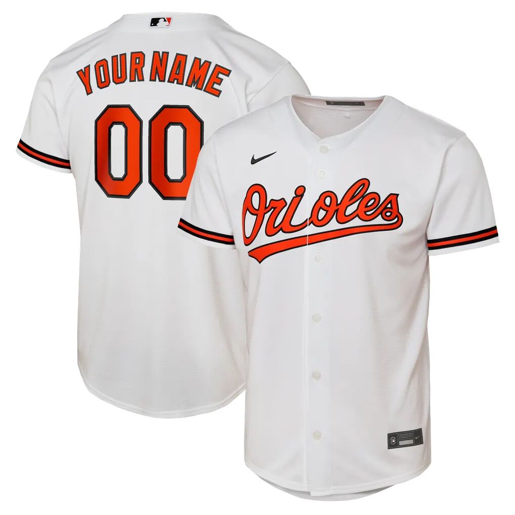 Baltimore Orioles Nike Youth Home Replica Custom Jersey