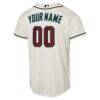 Arizona Diamondbacks Nike Youth Home Replica Custom Jersey - Cream - Detail View