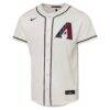 Arizona Diamondbacks Nike Youth Home Replica Custom Jersey - Cream - Side View
