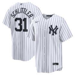 Cam Schlittler New York Yankees Nike Home Replica Jersey - White - Front View