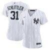 Cam Schlittler New York Yankees Nike Women's Home Replica Jersey - White - Front View