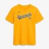 Jacob Wilson Athletics Nike Name & Number T-Shirt - Gold - Alt1
