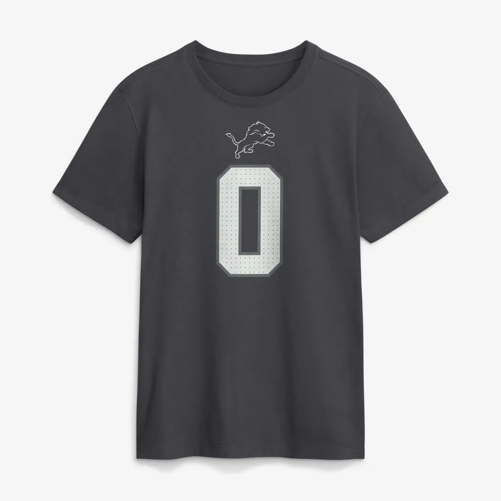 Jahmyr Gibbs Detroit Lions Nike Name & Number T-Shirt - Anthracite