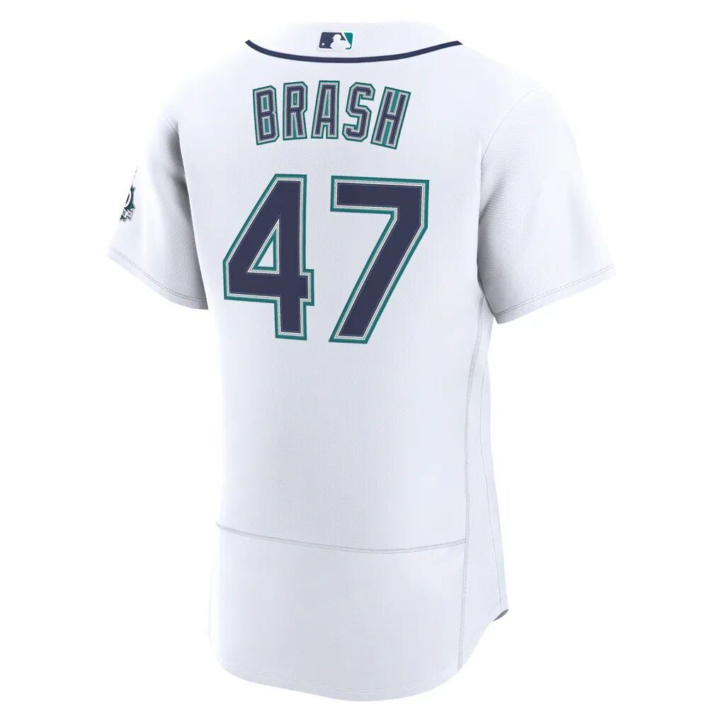 Matt Brash Seattle Mariners Nike Home 50th Season Authentic Jersey