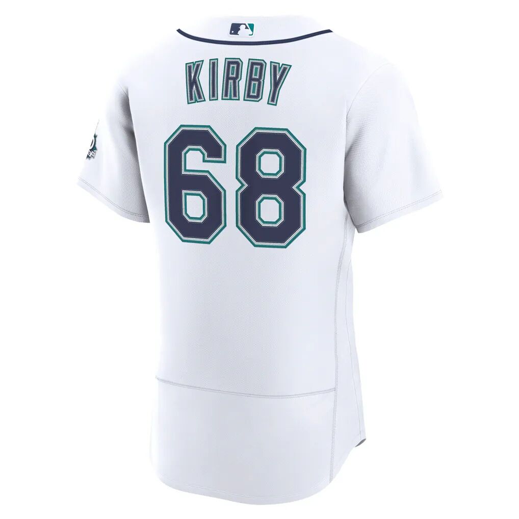George Kirby Seattle Mariners Nike Home 50th Season Authentic Jersey