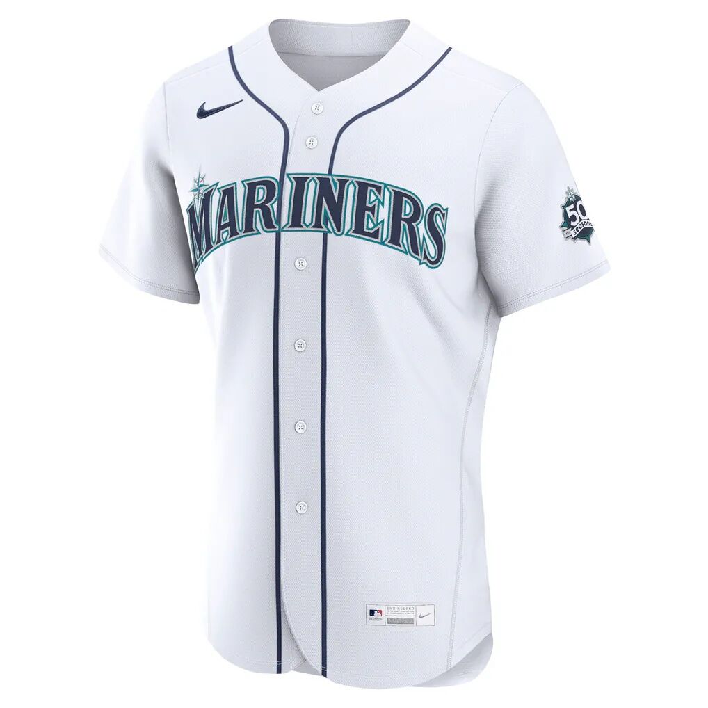 Colt Emerson Seattle Mariners Nike Home 50th Season Authentic Jersey