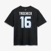 Vincent Trocheck Utah Mammoth Fashion7 Women's Authentic Stack Name & Number T-Shirt - Black - Detail View