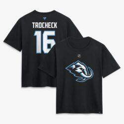 Vincent Trocheck Utah Mammoth Fashion7 Women's Authentic Stack Name & Number T-Shirt - Black - Front View