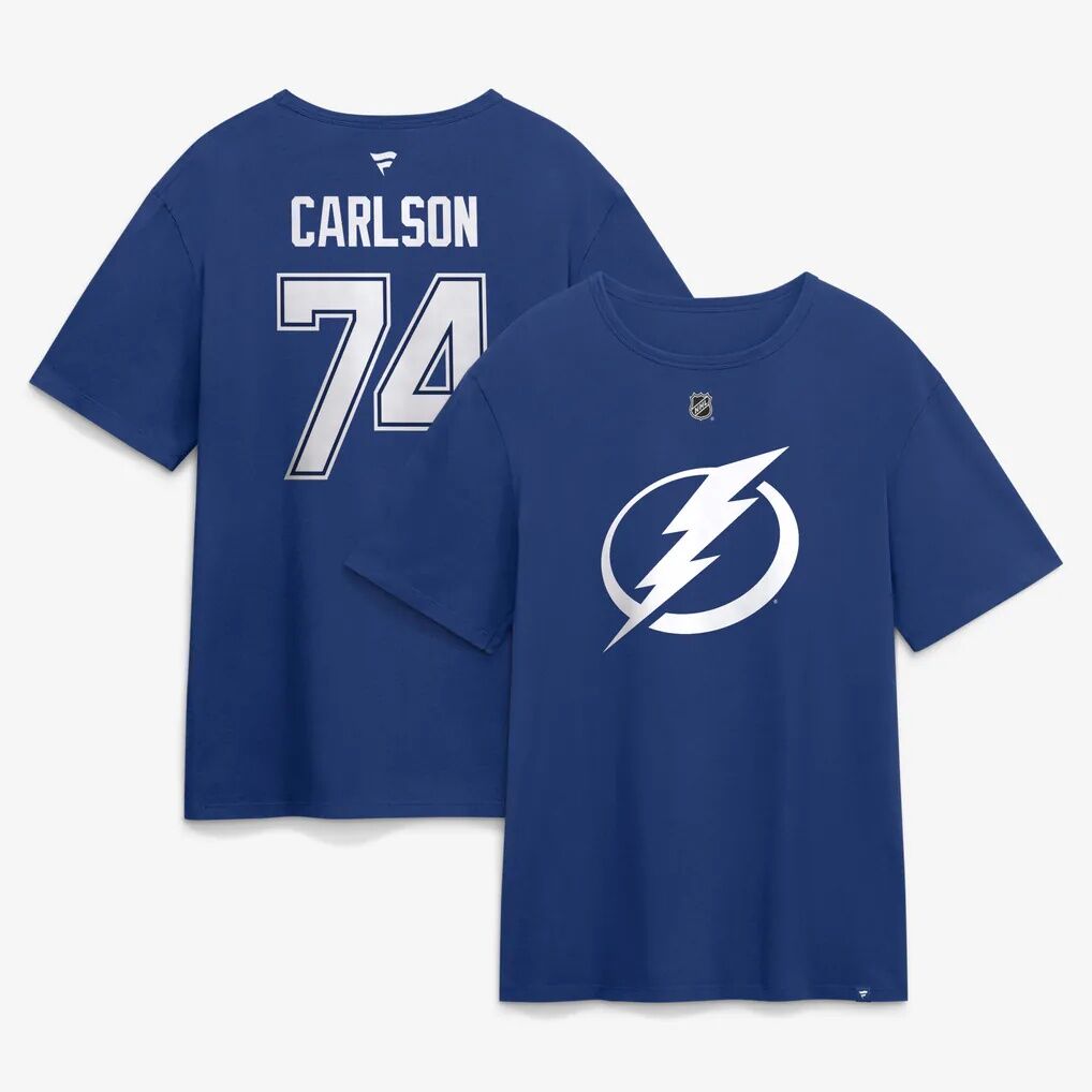John Carlson Tampa Bay Lightning Fashion7 Authentic Stack Name & Number T-Shirt