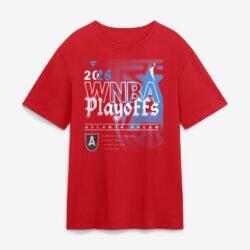 Atlanta Dream Fashion7 2026 WNBA Playoffs T-Shirt - Red - Front View