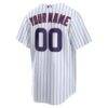 Chicago Cubs Nike Home Stadium Custom Jersey - White - Detail View