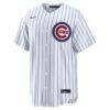 Chicago Cubs Nike Home Stadium Custom Jersey - White - Side View