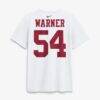 Fred Warner San Francisco 49ers Nike Name & Number T-Shirt - White - Detail View