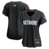 Baltimore Orioles Nike Women's City Connect Limited Jersey - Black - Front View