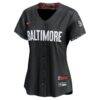 Baltimore Orioles Nike Women's City Connect Limited Jersey - Black - Side View