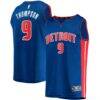 Ausar Thompson Detroit Pistons Fashion7 Youth Fast Break Replica Jersey - Icon Edition - - Front View