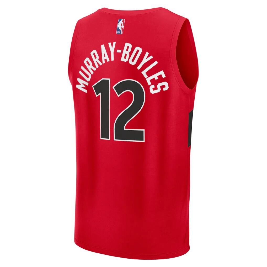 Collin Murray-Boyles Toronto Raptors Fashion7 2025 NBA Draft First Round Pick Fast Break Replica Jersey - Icon Edition