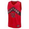 Collin Murray-Boyles Toronto Raptors Fashion7 2025 NBA Draft First Round Pick Fast Break Replica Jersey - Red - Side View