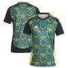 Jamaica National Team adidas Women's 2024 Away Replica Jersey - Black - Front View