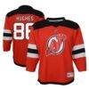 Jack Hughes New Jersey Devils Toddler Home Replica Player Jersey - Red - Front View