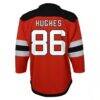 Jack Hughes New Jersey Devils Infant Home Replica Player Jersey - Red - Detail View