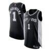 Victor Wembanyama San Antonio Spurs Nike Authentic Jersey - Black - Front View