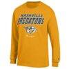 Nashville Predators Champion Long-Sleeve Jersey T-Shirt - Gold - Side View