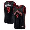 RJ Barrett Toronto Raptors Fashion7 Fast Break Player Jersey - Black - Front View