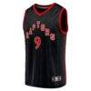 RJ Barrett Toronto Raptors Fashion7 Fast Break Player Jersey - Black - Side View